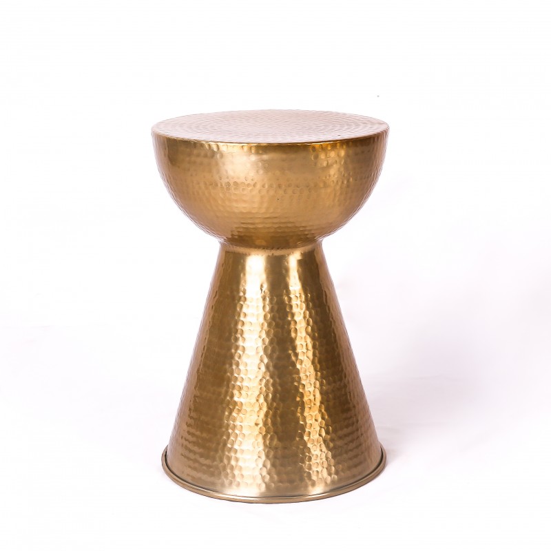 Coffee Table Gold Drummed - Image #2